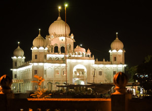 Gurudwara Paonta Sahib at night Gurudwara Paonta Sahib at night