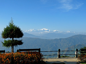view of Khangchenjunga from Lolegaon