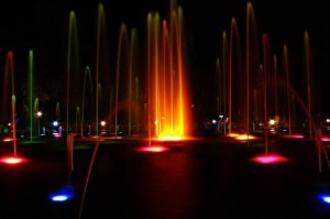 Brindavan Garden Fountain Night View