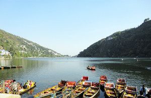 Naini Lake and boats