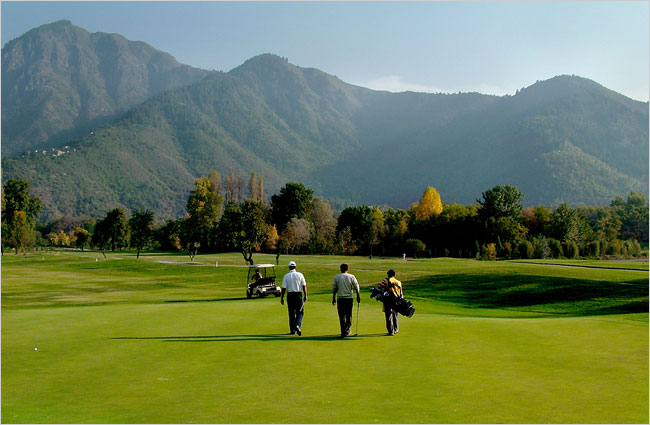 Golfing in India