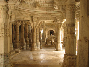 inside ranakpur jain temple