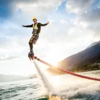 The Most Appealing Top 5 Honeymoon Destinations in India Man performing Flyboarding in Goa